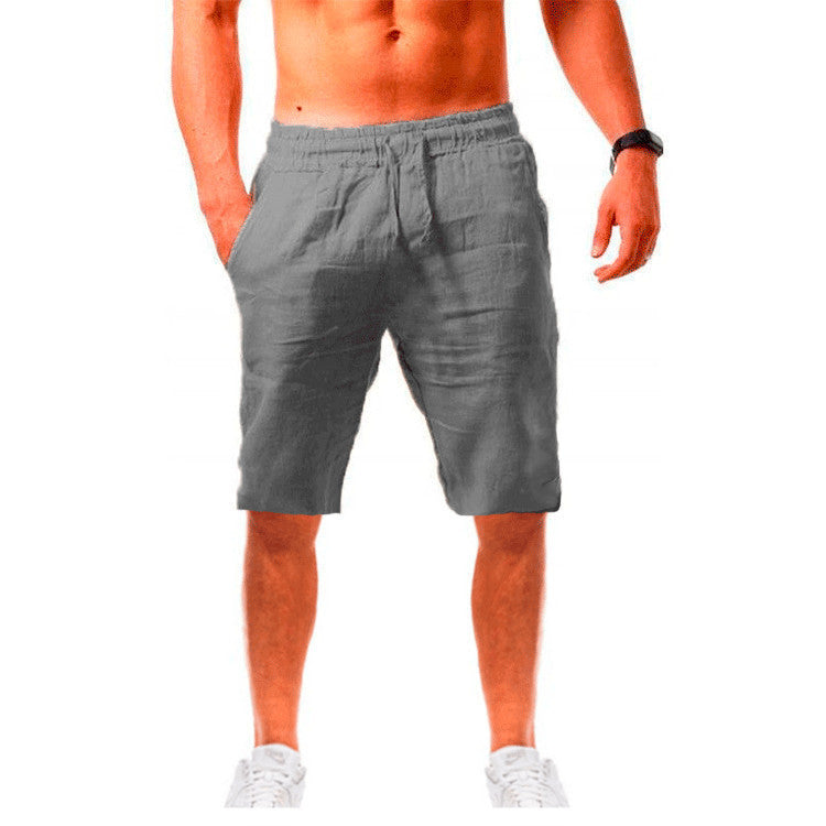 District Cartel Breathable Cotton-Linen Shorts