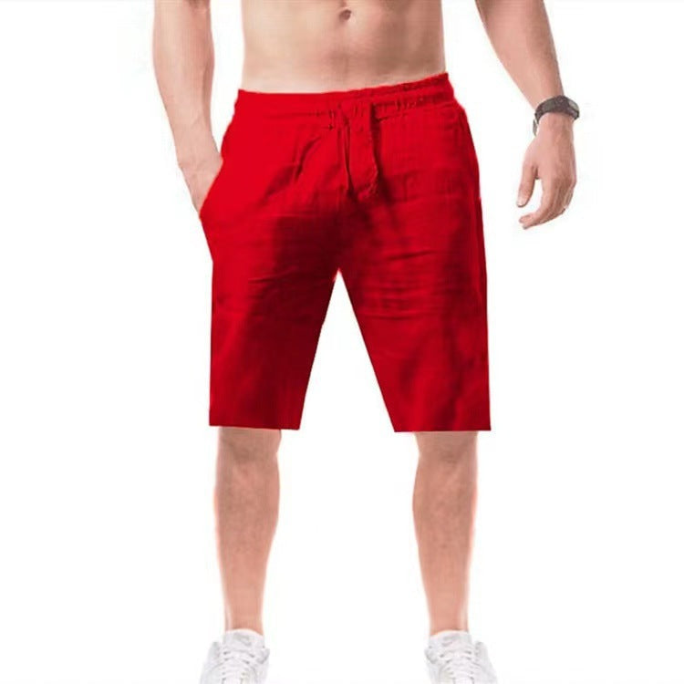 District Cartel Breathable Cotton-Linen Shorts